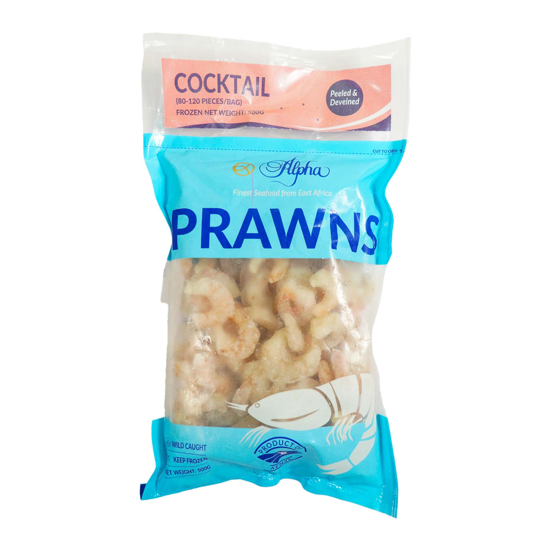 ALPHA P/PRAWN PEELED & DEV MEDIUM 500G